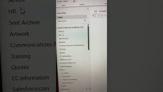 Create sub folders in outlook [upl. by Ihdin]