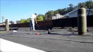 Firestone Modified Bitumen torchdown roof repair East Liverpool oh [upl. by Caroline692]