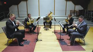 JS Bach Prelude and Fugue in E Minor BWV 555 performed live by Apex Brass [upl. by Annahsat]