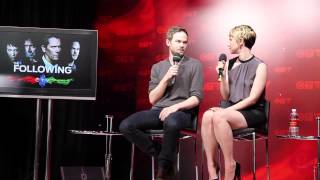 Shawn Ashmore amp Valorie Curry talk The Following [upl. by Drolyag]