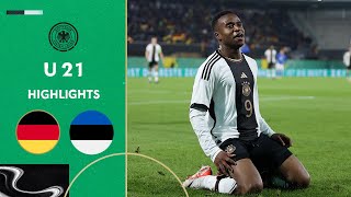 U21 Shines Against Estonia  Germany vs Estonia 41  Highlights  U21 EURO Qualifier [upl. by Notsrik875]