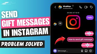 How to Send Gift Message in Instagram 2024  iPhone amp Android  After Update  Problem Solved ✅ [upl. by Iduj]