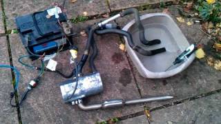 Eberspacher Hydronic D3WZ Diesel Water Heater BoatCamper Van Bench Testing092011 [upl. by Aciretnahs]