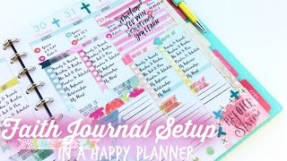 Faith Journal Setup in a Big Happy Planner [upl. by Aia]