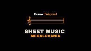 Undertale  Megalovania  Easy Piano Tutorial Sheet MusicScore [upl. by Nihhi]