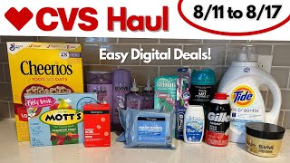 CVS Free and Cheap Digital Couponing Deals This Week  811 to 817  Easy Digital Deals [upl. by Madaras41]