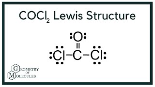 COCl2 Lewis Structure Phosgene [upl. by Dimitry]