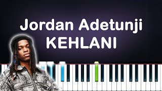 Jordan Adetunji  KEHLANI Piano Tutorial [upl. by Asikal]