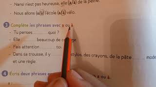 CE1 Orthographe àa page 18 cahier d activités Le trésor des mots [upl. by Nahallac]