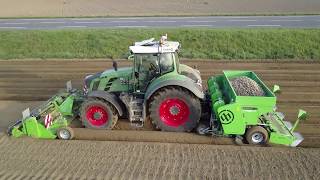 Plantation pomme de terre avec New Holland John deereCase et Fendt [upl. by Joanne]