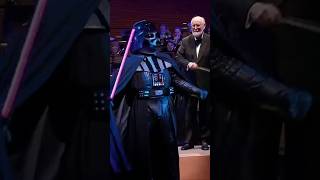 johnwilliams and darthvader on stage for the imperial march 🔥 starwarsfan [upl. by Fine]