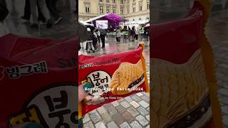 Korean expo Paris 2024 paris travel paris2024 korean koreanstreetfood kimchi [upl. by Nichani]