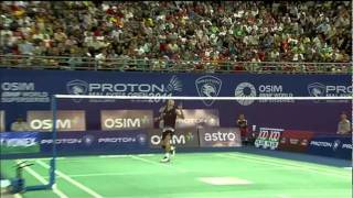 QF  MS  Taufik Hidayat vs Kenichi Tago  2011 Proton Malaysia Open [upl. by Akimad]