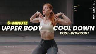 5 Min Upper Body Stretch  Cool Down After Workout  Quick amp Easy  No Equipment [upl. by Ardna]