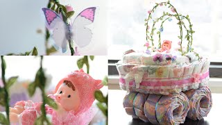 Bassinet Diaper Cake  How to  Baby Shower [upl. by Ellenwad334]