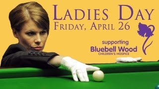 Michaela Tabb talks about Ladies Day at the Betfair World Snooker Championship [upl. by Sekofski]