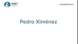 How to say it Pedro Ximénez PX [upl. by Jacqui]