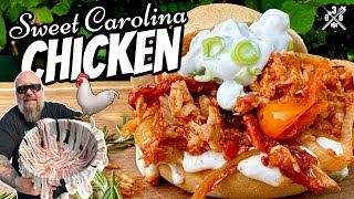 Sweet Carolina Chicken Schichtfleisch  030 BBQ [upl. by Shulins]