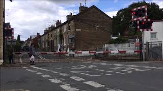 Saxmundham Abion Station Level crossing 190817 [upl. by Ratep]