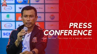 Post Match Press Conference  Deltras FC V Malut United [upl. by Anirav]