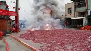 Burning 1000000 firecrackers At a Time  Chinas Festival [upl. by Yt]