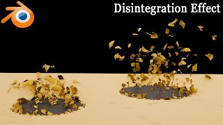 Blender tutorial  Create Disintegration Effect  230 [upl. by Sumer]