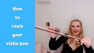 How to properly rosin your bow  things they dont tell you [upl. by Olotrab]