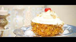 How to make Pineapple Baked Alaska  Sugar Frill Cakes By Orancy [upl. by Wixted613]