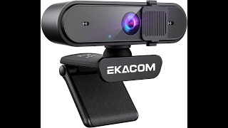 EKACOM 1080p USB Web Camera with Microphone amp Privacy Cover [upl. by Madaih]