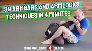 39 Armbars amp Arm Locks in Less Than 4 Minutes  Jason Scully  BJJ  Grappling [upl. by Orelee]