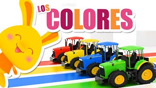 ¡NUEVO ¡Los colores del arcoiris  Aprende los colores con Tractores  Titounis [upl. by Wilmer]