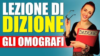 LEZIONE DI DIZIONE  GLI OMOGRAFI  Lezione di recitazione 58 [upl. by Katie]