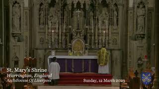 TRIDENTINE SUNDAY MASS FSSP  WARRINGTON UK  3rd Sunday of Lent  12032023 [upl. by Dranik]