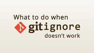 Quick fix for gitignore files that are not getting ignored [upl. by Carli150]