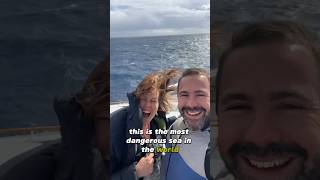 THE MOST DANGEROUS SEA IN THE WORLD  Crossing the Drake Passage to Antarctica shorts [upl. by Eadahs]