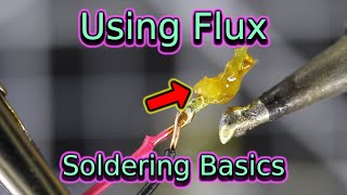 Using Flux  Soldering Basics  Soldering for Beginners [upl. by Billmyre]