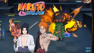 Naruto Online  Sasuke Shippuden F2P Team Against Meta Ninjas 2024 [upl. by Druce915]