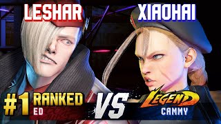 SF6 ▰ LESHAR 1 Ranked Ed vs XIAOHAI Cammy ▰ High Level Gameplay [upl. by Melany931]