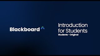 Introduction to Blackboard Original Students [upl. by Enyaz]