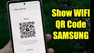 Show WIFI QR Code  Samsung Me WIFI Ka Qr Code Kaise Nikale [upl. by Torto]