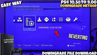 How to downgrade PS4 from 1050 to 900 Reverting PS4 1050 to 900 [upl. by Legin]