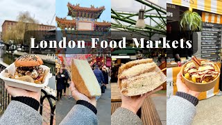 Best LONDON FOOD MARKETS  Camden Borough Mercato and Maltby [upl. by Aciretehs]