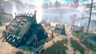 NEW  Epic Viking City Builder with Strategy Base Building amp Brutal RTS Combat  FROZENHEIM Gameplay [upl. by Siegfried]