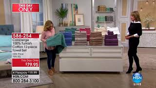 HSN  Concierge Collection Bedding 02102018  04 PM [upl. by Artened]