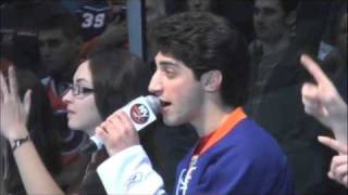 Robbie RosenNational Anthem at Coliseum for the New York Islanders Hockey Game [upl. by Khanna]