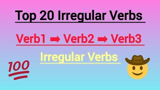 Verb1Verb2Verb3  Verb forms । Top 20 Verbs ।। Present Past Participle form of verbs🐦 [upl. by Eural]