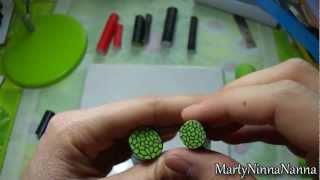 Polymer Clay Tutorial Murrina Mosaic o Lace Cane semplicissima e veloce [upl. by Sayette]