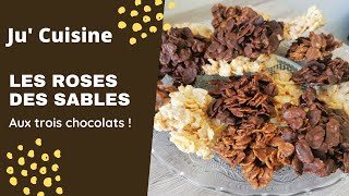 LA recette des roses des sables  3 chocolats [upl. by Trbor]