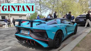 Extremely Loud Aventador SV Gintani Exhaust  Acceleration Hard Revs Downshift and Slide [upl. by Lenni]