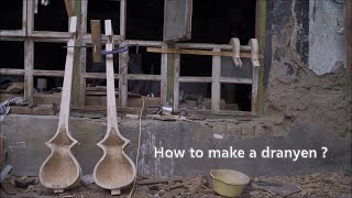 How to make a dranyen Tibetan lute by Pema Samdup [upl. by Oisangi]